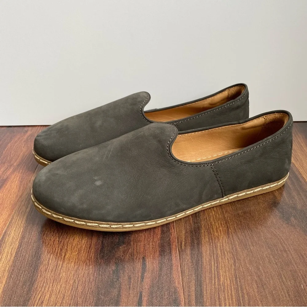 Charix Graphite Nubuck Slip Ons For Men Size EU41/US 8 Made in Turkey